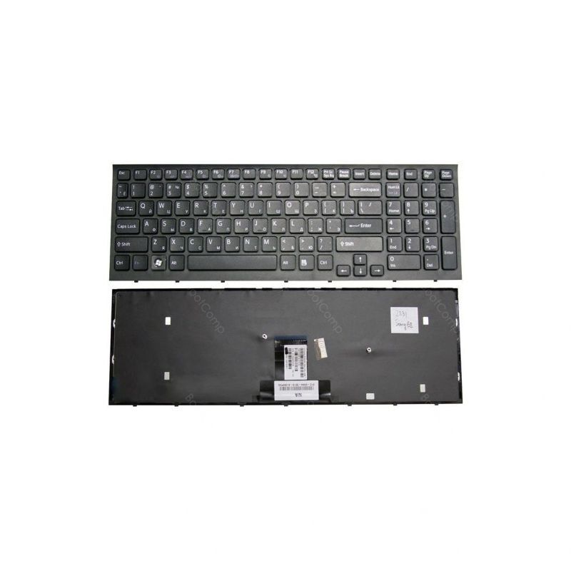 Клавиатура для Sony VPC-EB. Черная, с рамкой
