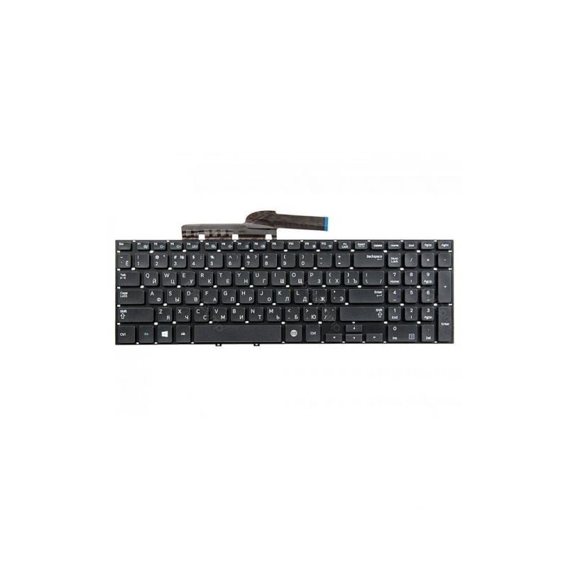 Клавиатура для Samsung NP300E5V, NP350V5C, NP355E5C черная без рамки