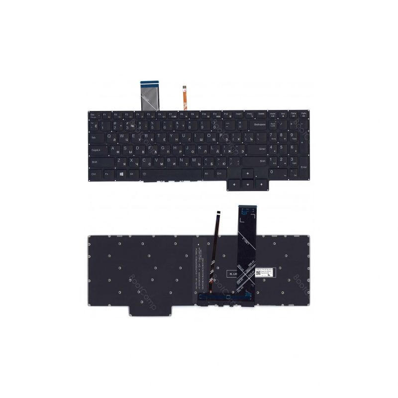 Клавиатура для Lenovo IdeaPad Gaming 3-15ARH05 черная с белой подсветкой