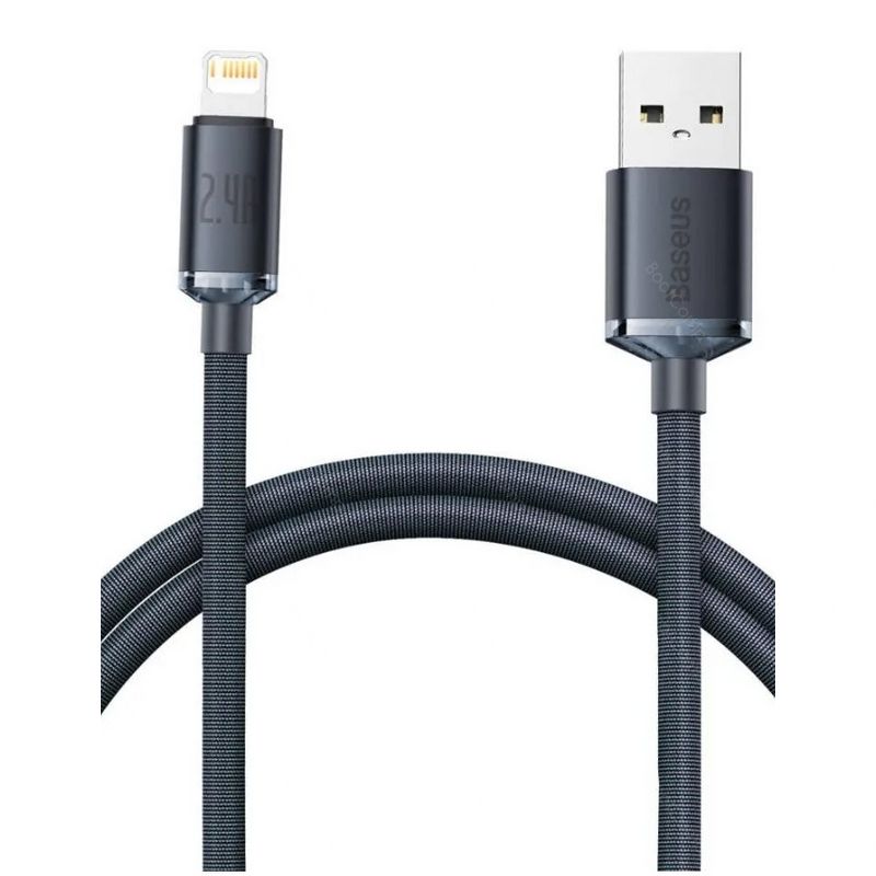 Кабель Baseus Crystal Shine Series Lightning - USB 1.2м CAJY000001 черный