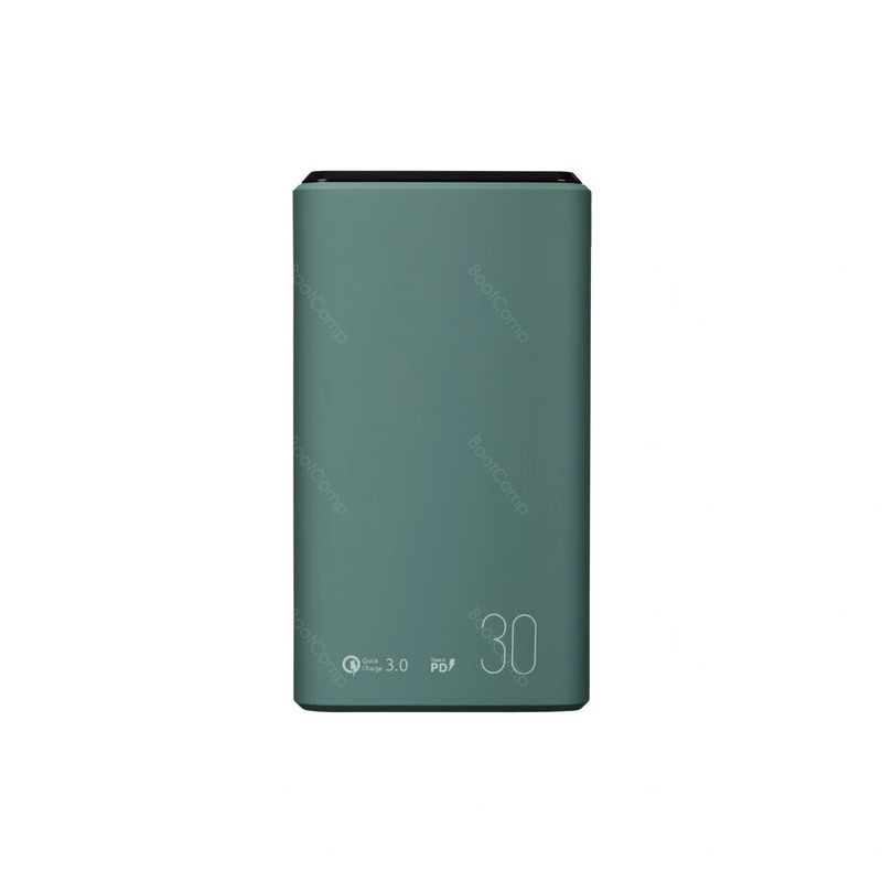 Портативная батарея OLMIO QS-30 (044460) 30000мАч темно-зеленая