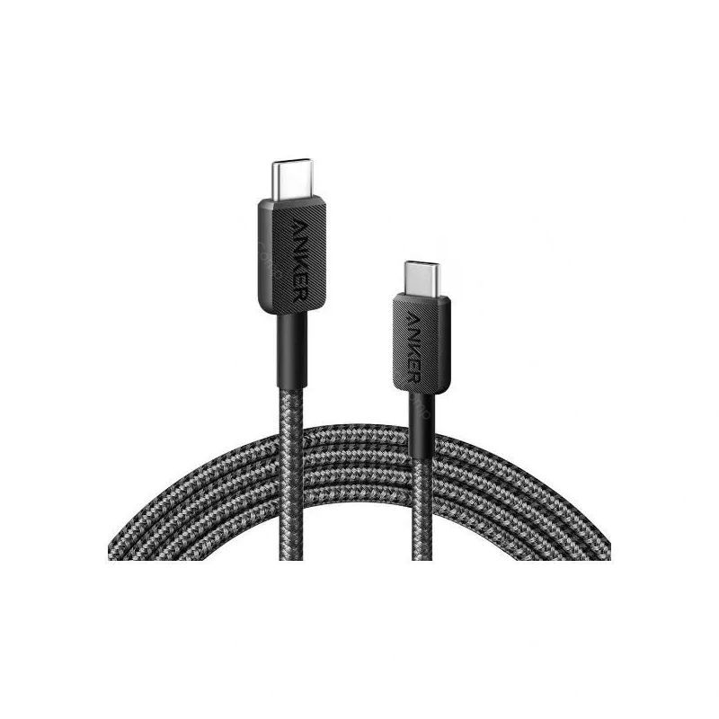 Кабель Anker 322 A81F6G11 60W Type C - Type C 1.8м черный