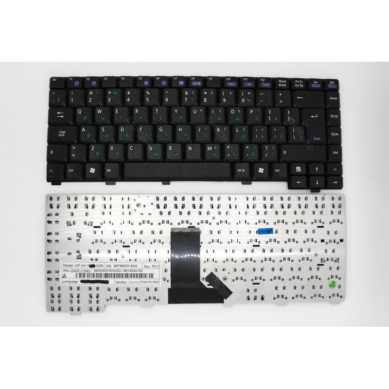 Клавиатура для ноутбука Asus A3H A4 A7 Z80 M9 X59 X50 X51 A3000 A6 G1S Z9 P/n: V0306EEAS1, K030662M2