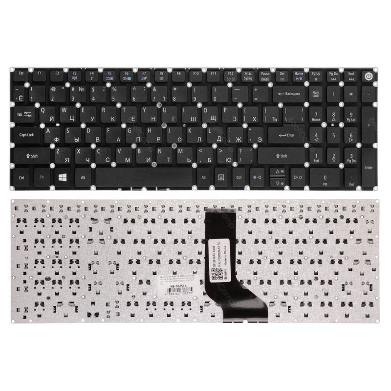 Клавиатура для ноутбука Acer V3-574G E5-573 F5-572 P/n: NSK-R37SQ 0R